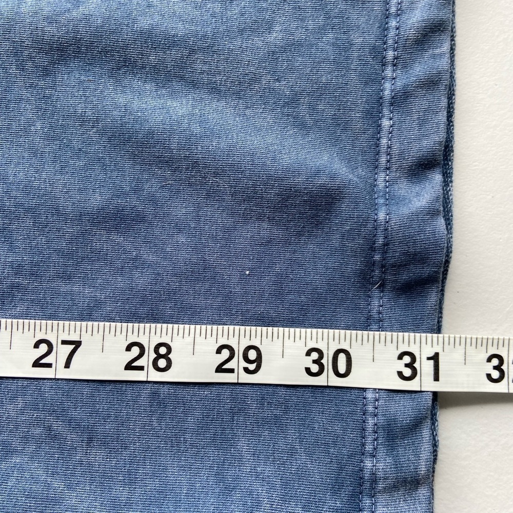 Chatoyant Bell Bottom Pull On Pants Mineral Wash Sz 3X Blue Festival Hippie - Picture 9 of 9